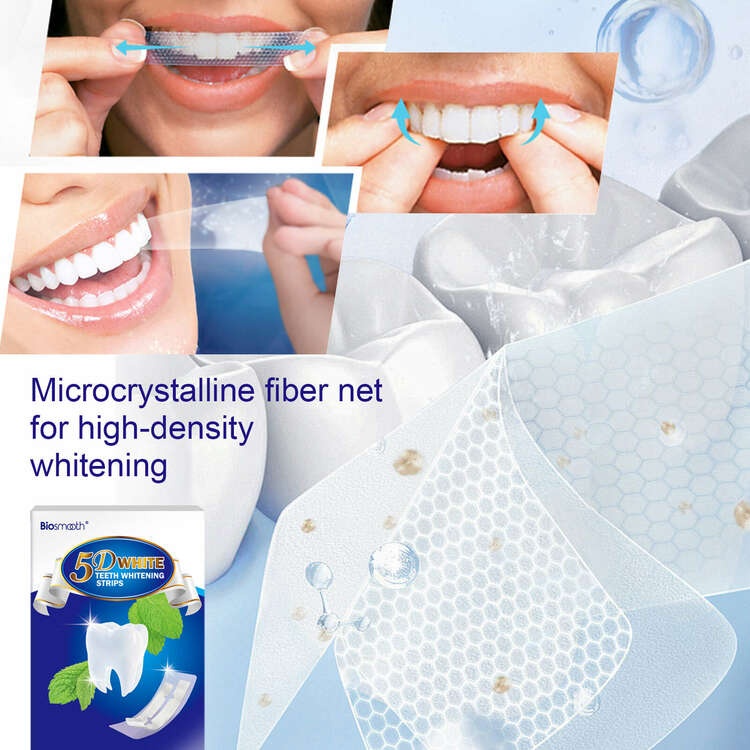 Biosmooth Sensitive Teeth Whitening Strips Kit Professional Dental ...