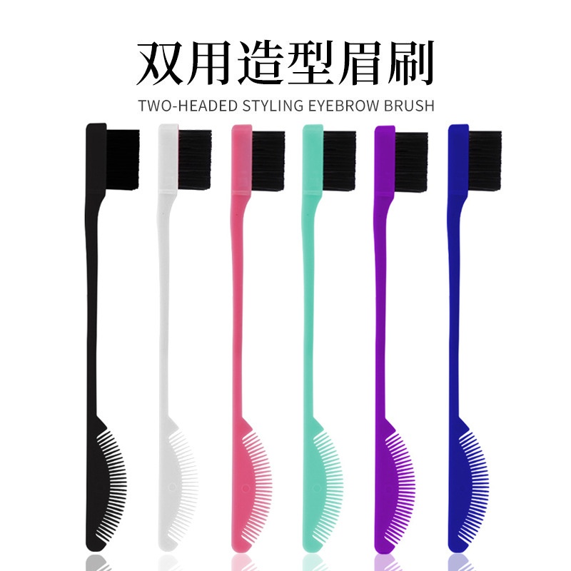 Custom Nylon Pocket Size Baby Edge Control Brush Small Edge Brush And Comb