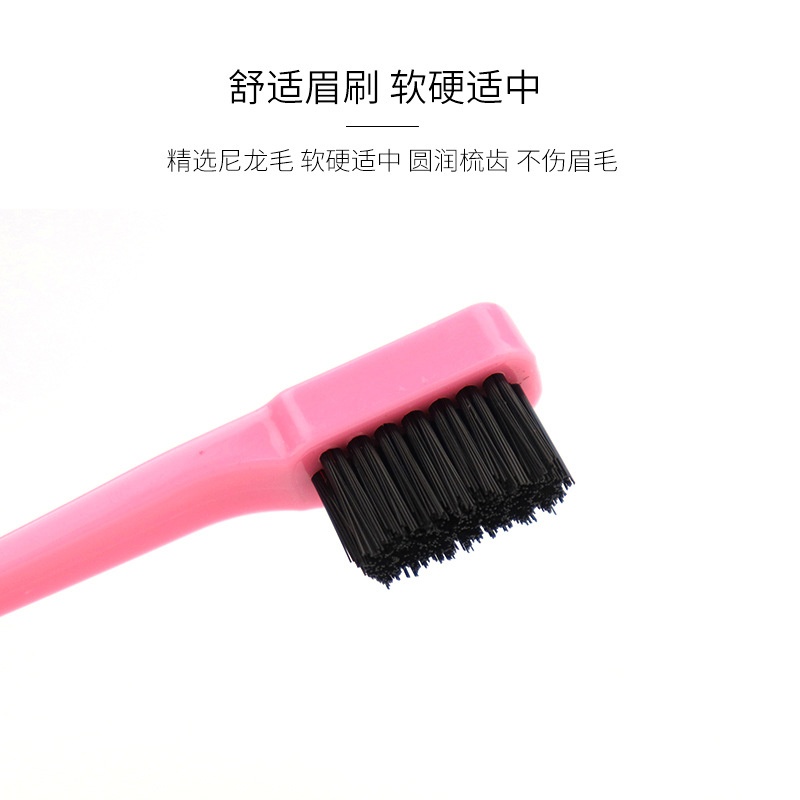 Custom Nylon Pocket Size Baby Edge Control Brush Small Edge Brush And Comb
