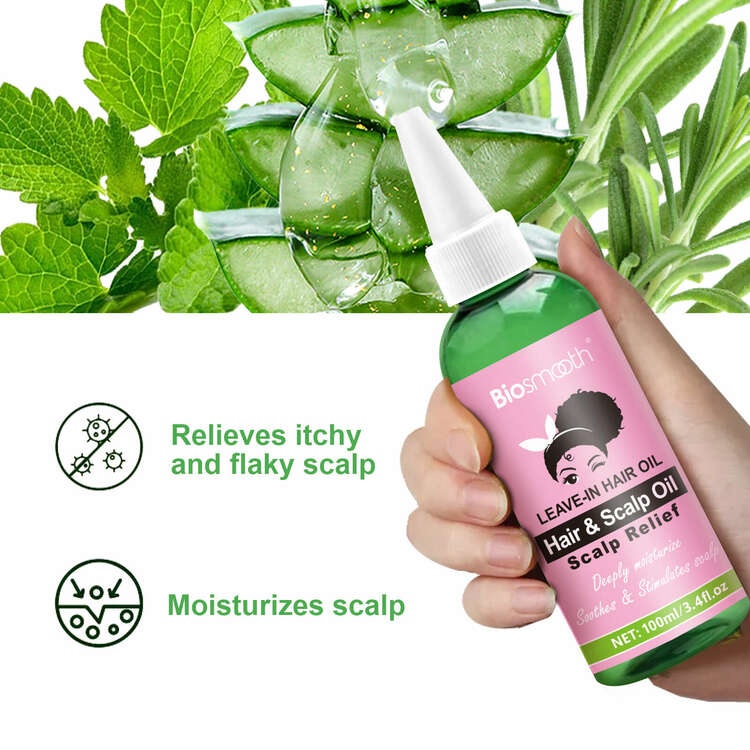 Biosmooth Rosemary Mint Scalp And Hair Strengthening Oil With Biotin ...