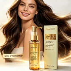 Biosmooth Nourishing Hair Serum Argan Oil Biotin Repair Dry Frizzy Hair