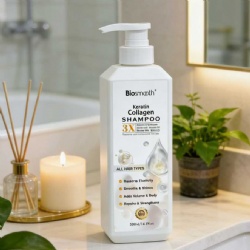 Biosmooth Keratin Collagen Shampoo for All Hair Types Restore Elasticity Hair Care